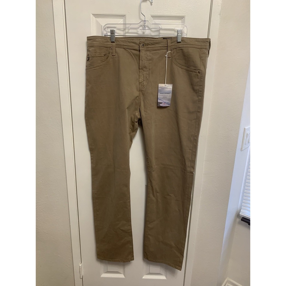 NWT Adriano Goldschmied The Everett Slim Straight Men's Jeans Brown 40 x 32